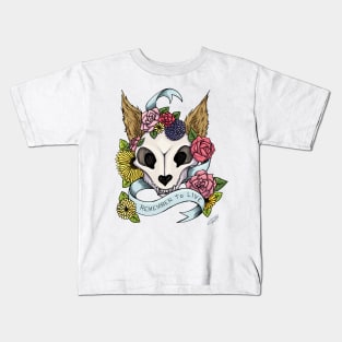 Cat Skull - Remember to Live Kids T-Shirt